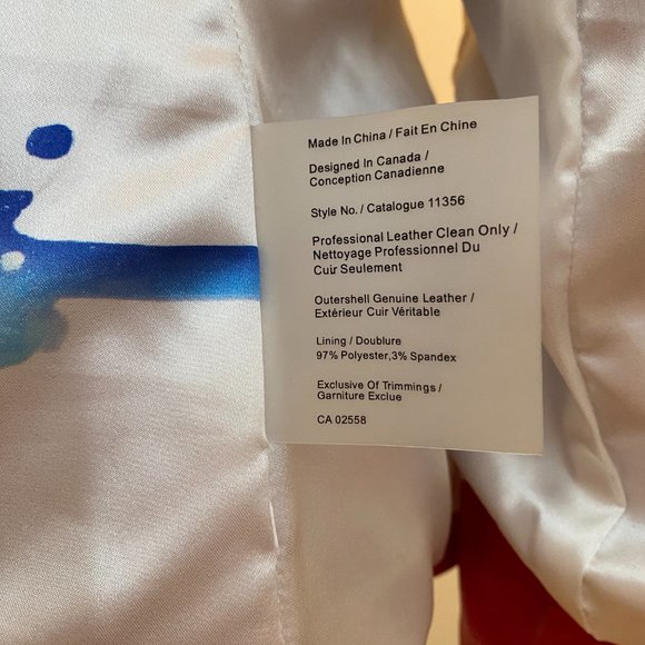 Red Soft Leather Jacket Blazer - Picture 10 of 16